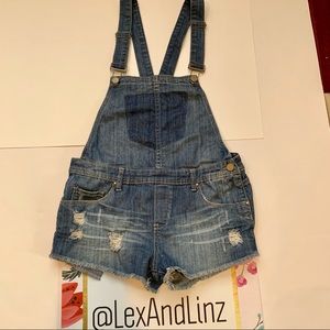 BLANK NYC denim / jean overall shorts